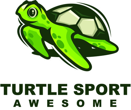 turtle character mascot logo