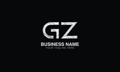 GZ Z gz initial logo | initial based abstract modern minimal creative logo, vector template image. luxury logotype logo, real estate homie logo. typography logo. initials logo