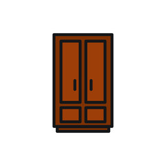 cupboard wardrobe for website graphic resource, presentation, symbol