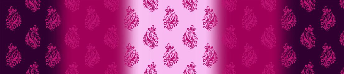 gradation background with ornament motif