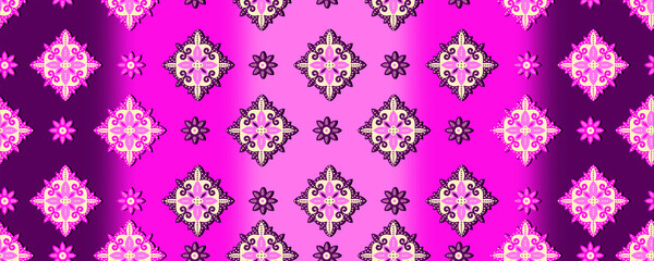 gradation background with ornament motif