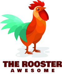 rooster mascot logo