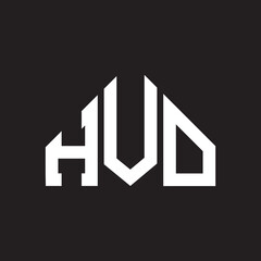 HVO letter logo design on Black background. HVO creative initials letter logo concept. HVO letter design. 