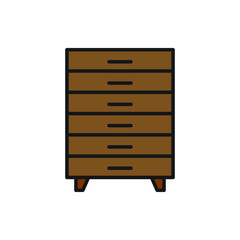 cupboard wardrobe for website graphic resource, presentation, symbol