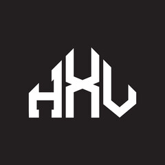 HXV letter logo design on Black background. HXV creative initials letter logo concept. HXV letter design. 