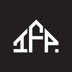 IFP letter logo design on Black background. IFP creative initials letter logo concept. IFP letter design. 
