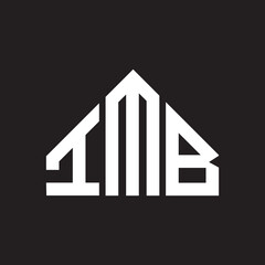 IMB letter logo design on Black background. IMB creative initials letter logo concept. IMB letter design. 