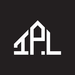 IPL letter logo design on Black background. IPL creative initials letter logo concept. IPL letter design. 