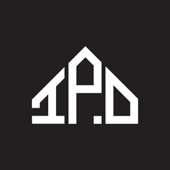 IPO letter logo design on Black background. IPO creative initials letter logo concept. IPO letter design. 