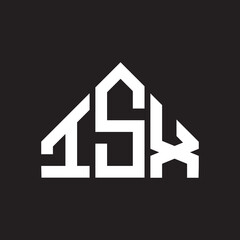 ISX letter logo design on Black background. ISX creative initials letter logo concept. ISX letter design. 