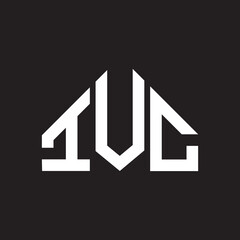 IVC letter logo design on Black background. IVC creative initials letter logo concept. IVC letter design. 

