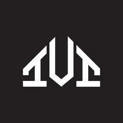 IVI letter logo design on Black background. IVI creative initials letter logo concept. IVI letter design. 
