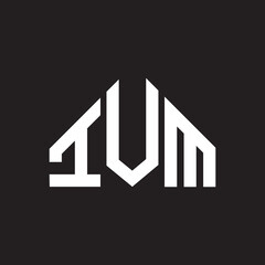 IVM letter logo design on Black background. IVM creative initials letter logo concept. IVM letter design .

