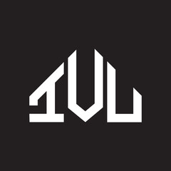 IVU letter logo design on Black background. IVU creative initials letter logo concept. IVU letter design. 
