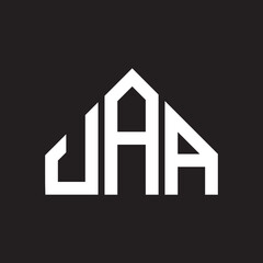 JAA letter logo design on black background. JAA creative initials letter logo concept. JAA letter design. 