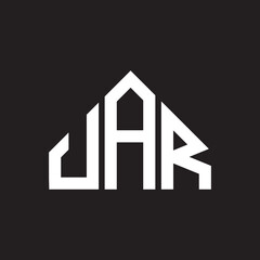 JAR letter logo design on black background. JAR creative initials letter logo concept. JAR letter design. 
