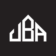 JBA letter logo design on black background. JBA creative initials letter logo concept. JBA letter design. 