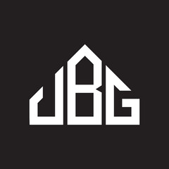 JBG letter logo design on black background. JBG creative initials letter logo concept. JBG letter design. 