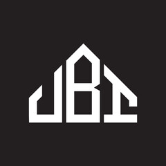 JBI letter logo design on black background. JBI creative initials letter logo concept. JBI letter design. 