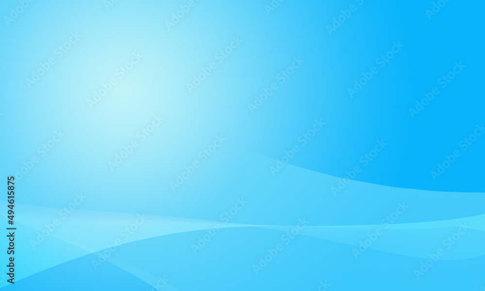 Poster soft light blue background with curve pattern graphics for illustration