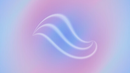 Abstract pastel blue background with a luminous pattern.