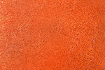 Orange texture of artificial leather.