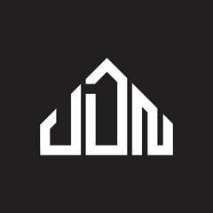 JDN letter logo design on black background. JDN  creative initials letter logo concept. JDN letter design.