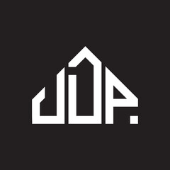 JDP letter logo design on black background. JDP creative initials letter logo concept. JDP letter design. 