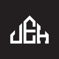 JEH letter logo design on black background. JEH creative initials letter logo concept. JEH letter design. 