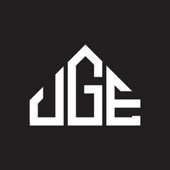JGE letter logo design on black background. JGE creative initials letter logo concept. JGE letter design. 