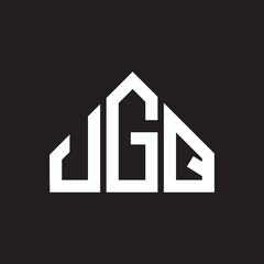 JGQ letter logo design on black background. JGQ  creative initials letter logo concept. JGQ letter design.