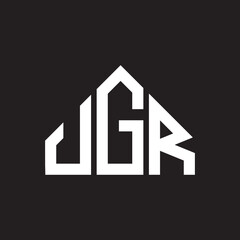 JGR letter logo design on black background. JGR creative initials letter logo concept. JGR letter design. 
