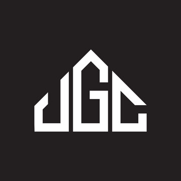 JGC letter logo design on black background. JGC creative initials letter logo concept. JGC letter design. 