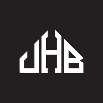 JHB letter logo design on Black background. JHB creative initials letter logo concept. JHB letter design. 