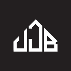 JJB letter logo design on Black background. JJB creative initials letter logo concept. JJB letter design. 