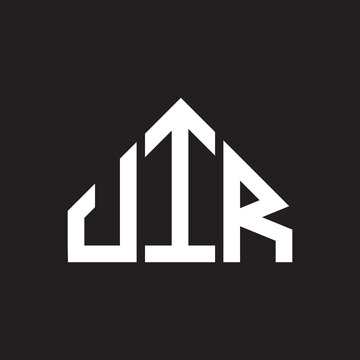 JIR letter logo design on Black background. JIR creative initials letter logo concept. JIR letter design. 