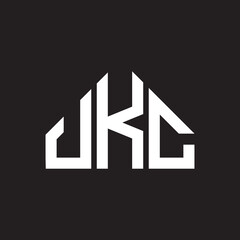 JKC letter logo design on Black background. JKC creative initials letter logo concept. JKC letter design. 