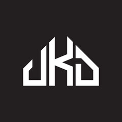 JKD letter logo design on Black background. JKD creative initials letter logo concept. JKD letter design. 