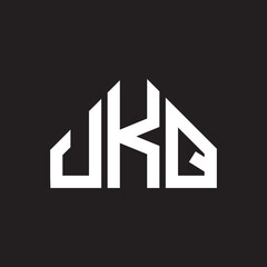 JKQ letter logo design on Black background. JKQ creative initials letter logo concept. JKQ letter design. 
