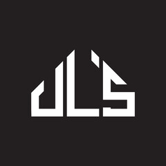 ULS letter logo design on black background. ULS  creative initials letter logo concept. ULS letter design.