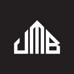 UMB letter logo design on black background. UMB  creative initials letter logo concept. UMB letter design.