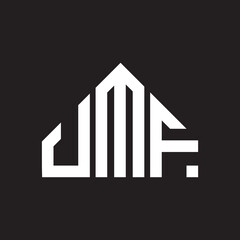 UMF letter logo design on black background. UMF  creative initials letter logo concept. UMF letter design.