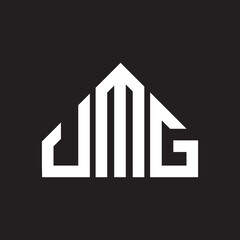 UMG letter logo design on black background. UMG  creative initials letter logo concept. UMG letter design.