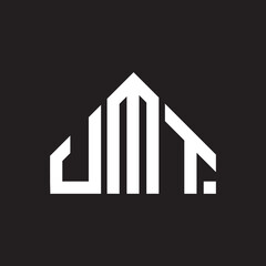 UMT letter logo design on black background. UMT  creative initials letter logo concept. UMT letter design.