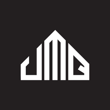 UMQ letter logo design on black background. UMQ  creative initials letter logo concept. UMQ letter design.