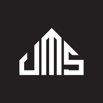 UMS letter logo design on black background. UMS  creative initials letter logo concept. UMS letter design.