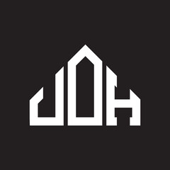 UOH letter logo design on black background. UOH  creative initials letter logo concept. UOH letter design.