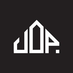 UOP letter logo design on black background. UOP  creative initials letter logo concept. UOP letter design.