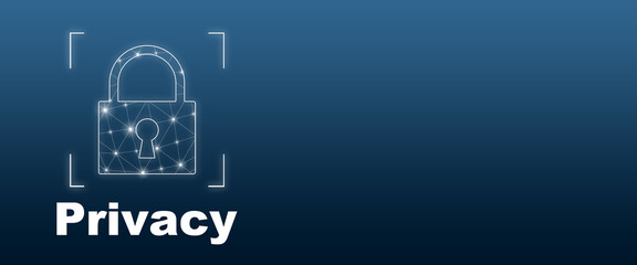 Data protection privacy concept.Cyber security network.