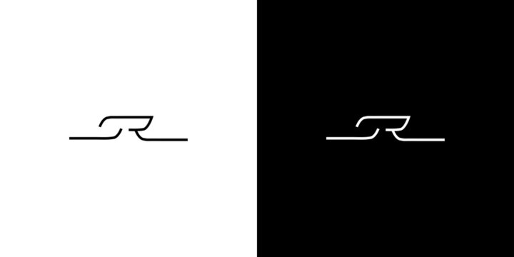 Sophisticated and Modern  letter SR initials logo design